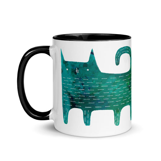 Blue Cat Mug