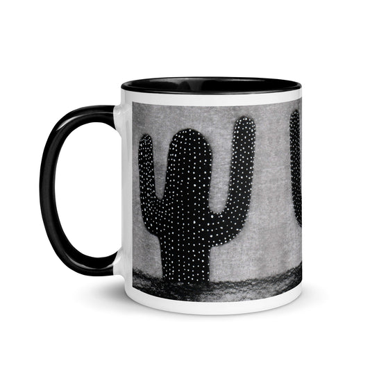 Black Cactus Mug
