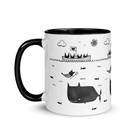 Ocean Sailing Cats Mug