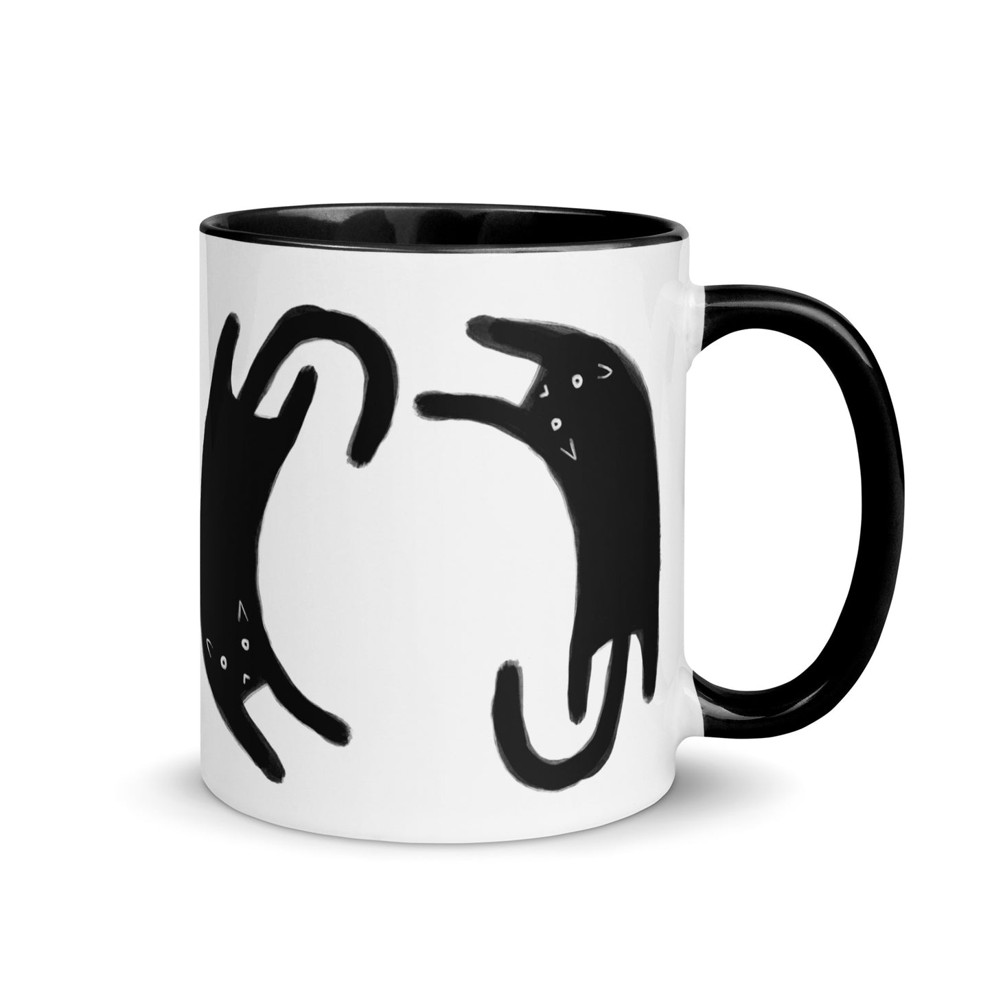 Sprawling Black Cats Mug