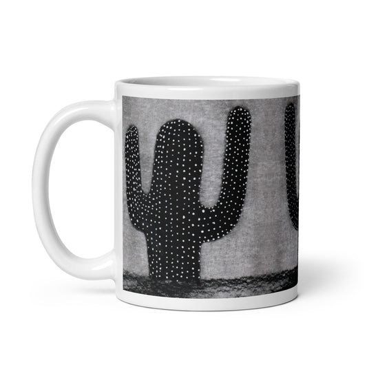 Black Cactus Mug